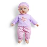 Poupon qui parle rose et violet 6 sons - 2 modèles