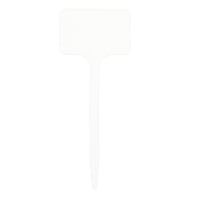 &Eacute;tiquette &agrave; planter x17 en plastique blanc H14cm