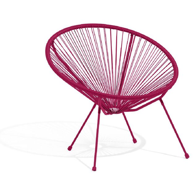 Fauteuil de jardin Urban filaire rouge 85x72xH83cm