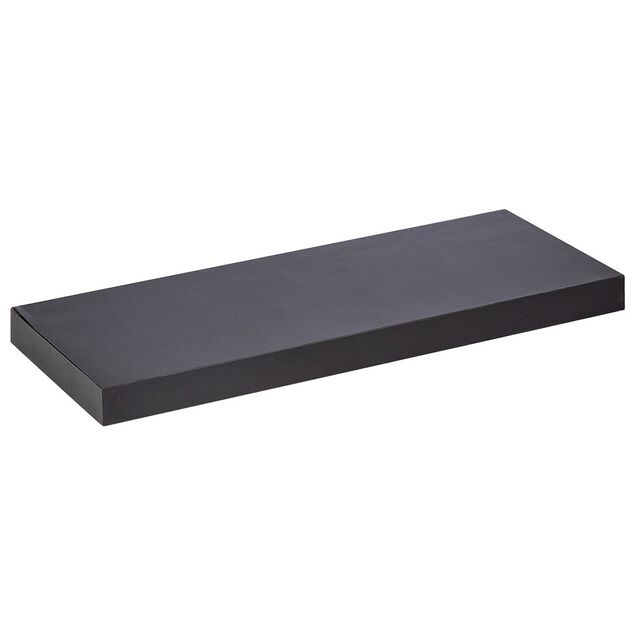 &Eacute;tag&egrave;re murale rectangulaire bois noir