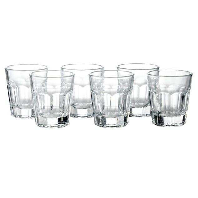Lot de 6 verres &agrave; shooter 4,5cl H5,6cm