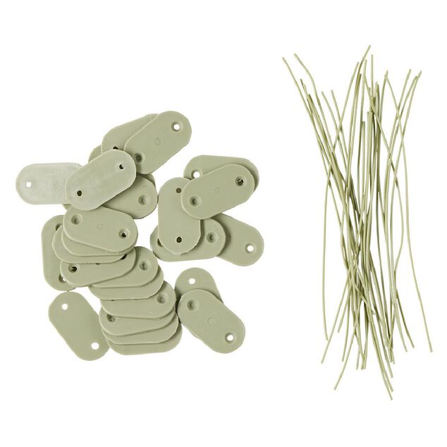 Attache canisse verte L15 cm x10