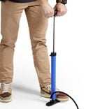 Pompe à vélo manuel bleu H45cm