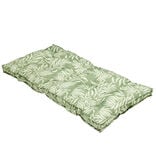 Coussin assise format palette motif feuillage 120x60xH8cm