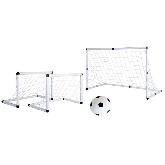 But de football 2en1 avec ballon et gonfleur