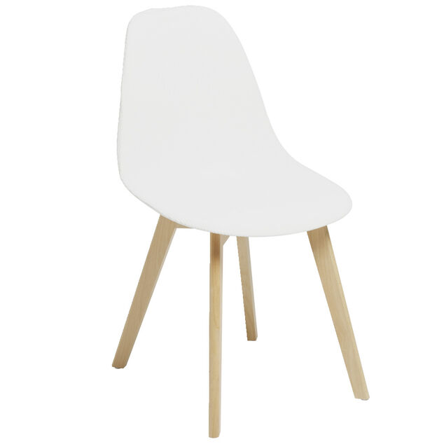 Housse de chaise velours c&ocirc;tel&eacute; L45xP40xH45cm - 2 mod&egrave;les gris ou blanc