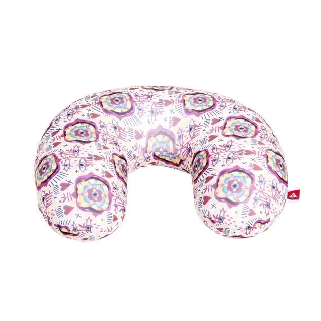 Coussin de voyage microbille motif rose