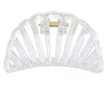 Pince cheveux coquillage blanc nacr&eacute; L6cm