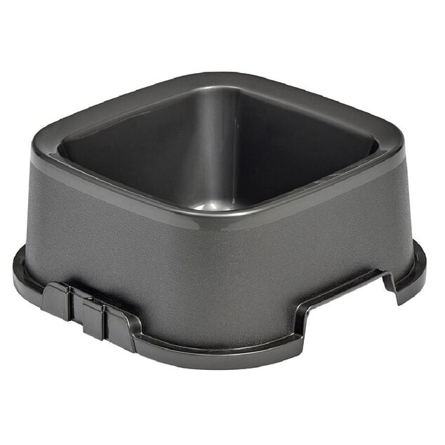 Gamelle carr&eacute;e bleue 500ml - plastique 16,6x16,6xH6,5cm