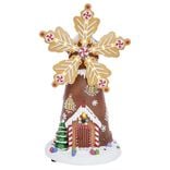 Moulin à vent lumineux musical animé 18LED H22cm