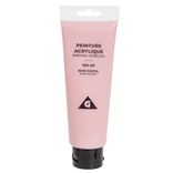 Tube de peinture acrylique rose pastel 120ml