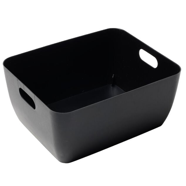 Pani&egrave;re de rangement en plastique 19,5x15,5xH9cm (3 mod&egrave;les)