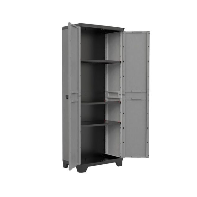 Armoire de garage plastique x2 tailles haute et basse H173cm