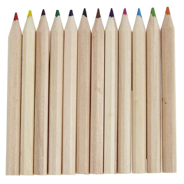 Mini crayon de couleur x13 et taille-crayon