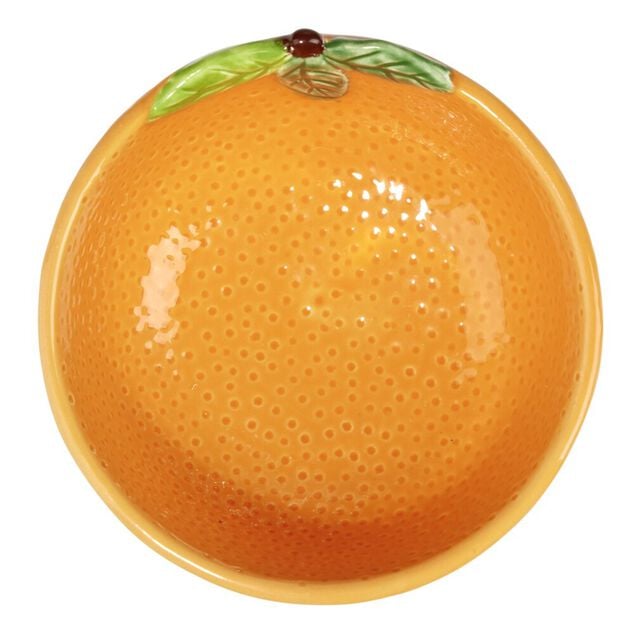 Bol dolomite forme orange &Oslash;11,5xH5cm