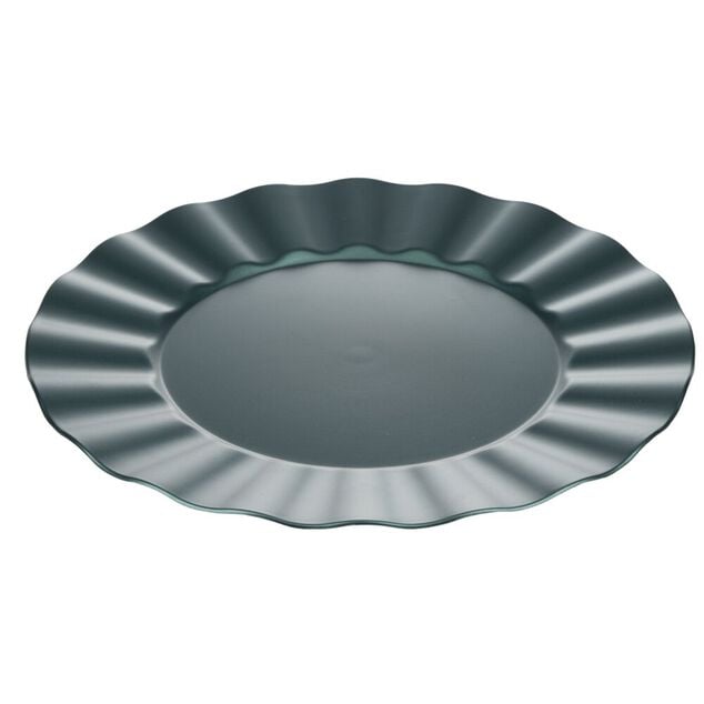 Sous-assiette bord ondul&eacute; &Oslash;33 cm vert