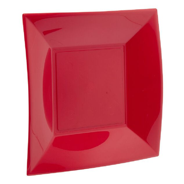 NOZVYCI Lot de 6 assiettes à dessert réutilisables en