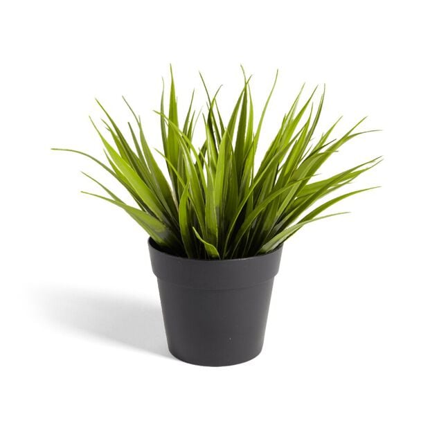Plante artificielle dans pot plastique noir 9xH13,5cm
