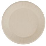 Lot de 10 assiettes en carton uni lin Ø23 cm