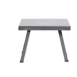 Table basse de camping plastique gris 40xH37x50cm