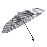 Parapluie pliable manuel pied de poule L24cm