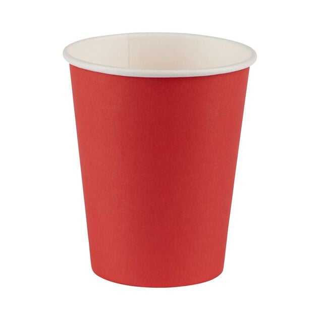 Gobelet en carton rouge et blanc 25 cl x12