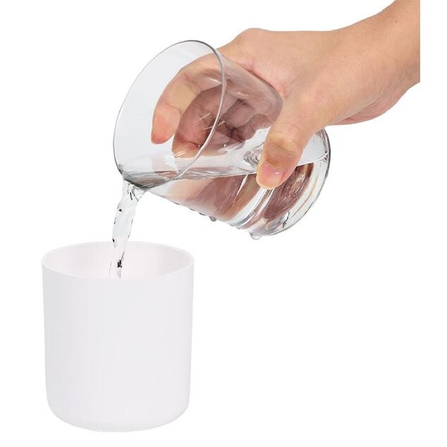 Mini humidificateur &eacute;lectrique USB plastique blanc &Oslash;7,8xH11,9cm