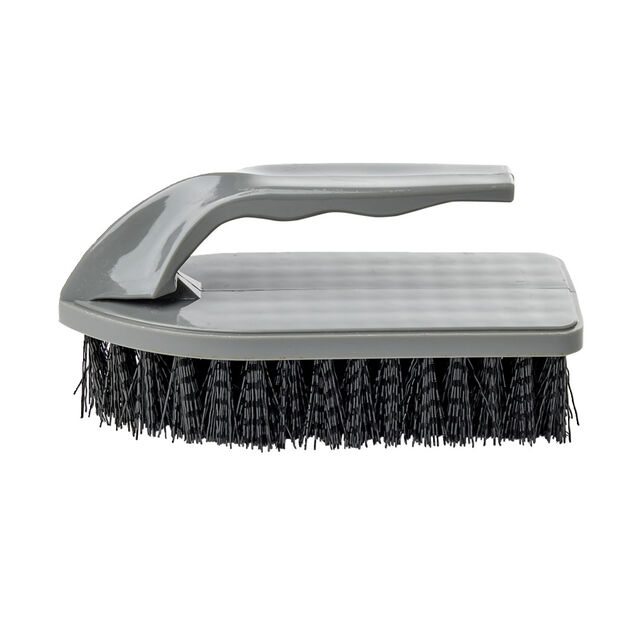Brosse de nettoyage verte avec poign&eacute;e 15x8xH6cm