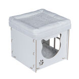 Maison pour chat avec couchage sup&eacute;rieur 40x40x40cm