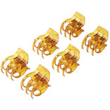 Pince à cheveux crabe x6 plastique L3,8cm (3 modèles)