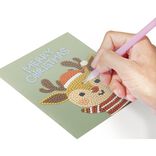 Carte de Noël à créer broderie diamant x4