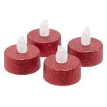 Bougie &agrave; Led paillet&eacute; x4 (2 mod&egrave;les)