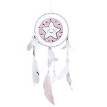Attrape-rêve arc-en-ciel avec plume 16xH50cm (4 modèles)