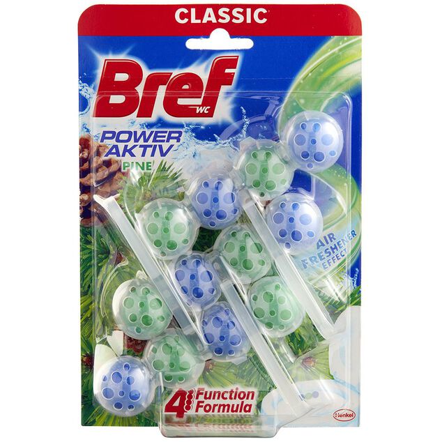 Bloc WC Bref Power Activ For&ecirc;t de pins 3x50 g