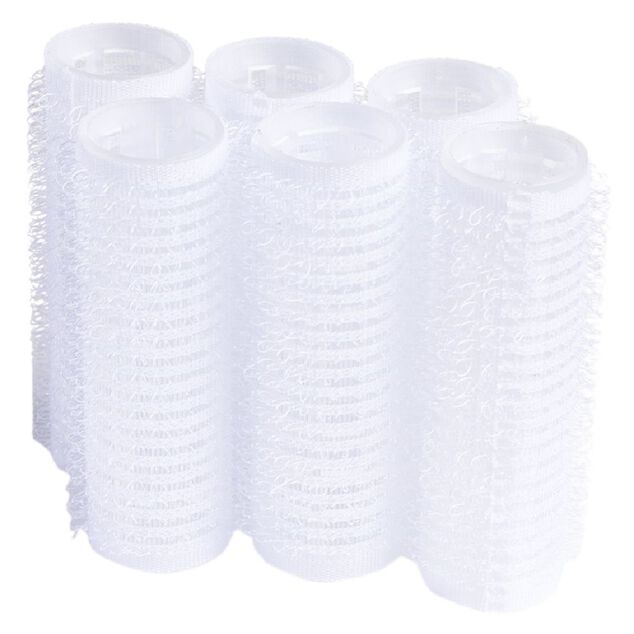 Bigoudi scratch latex blanc Ø2cm x6