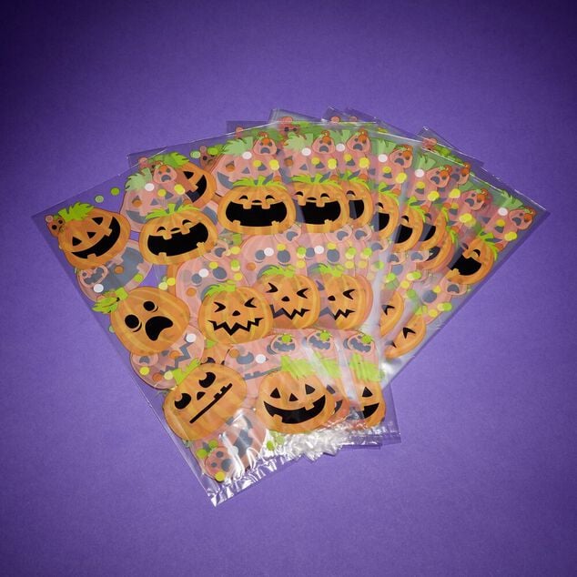 Sachet &agrave; bonbons pour Halloween x25 (3 mod&egrave;les)