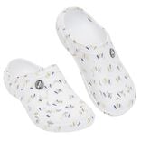 Sabots Hipps Femme plastique blanc motif tricolore T38/39