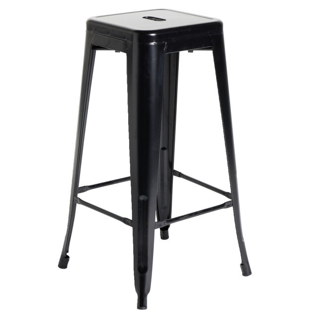 Tabouret bar Fabrik métal noir Ø31xH75cm