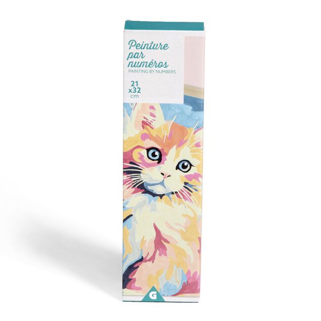 Kit cr&eacute;atif 15 pi&egrave;ces peinture par num&eacute;ros 21x32cm 3 mod&egrave;les