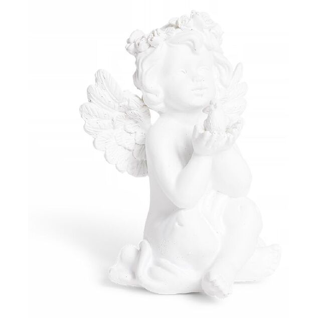Ange d&eacute;coratif plastique blanc - 6 mod&egrave;les