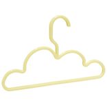 Cintre nuage enfant jaune moutarde x2
