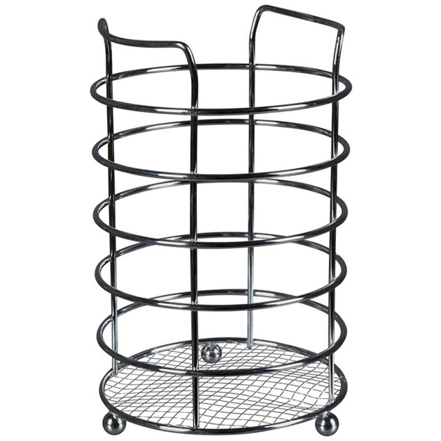 &Eacute;gouttoir &agrave; couverts m&eacute;tal chrom&eacute;