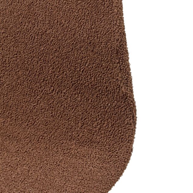 Housse de chaise tissu bouclette marron 45x40x48cm