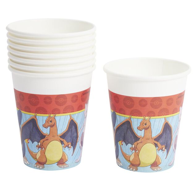 Gobelet carton x8 Pok&eacute;mon 20cl