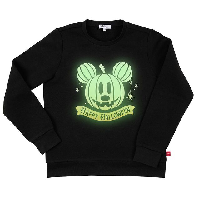 Pull enfant Disney Halloween Mickey phosphorescent 11/14ans