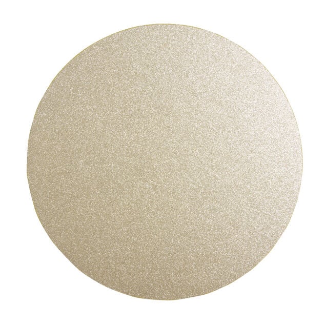 Set de table rond dor&eacute; &agrave; paillettes &Oslash;33cm