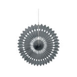 Rosace papier à suspendre grise