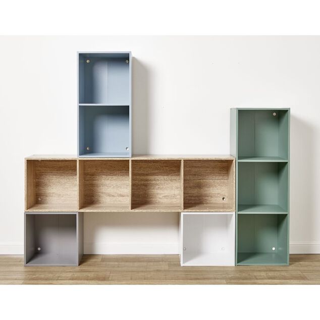 Structure Box Cube 3 cases 35x30xH105cm bois vert