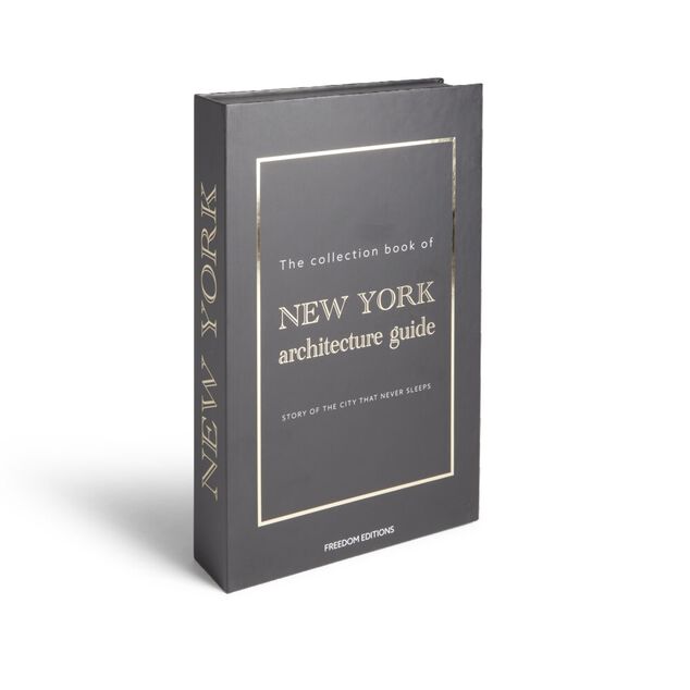 Bo&icirc;te de rangement forme livre d&eacute;coratif New York Architecture 27x17x4cm