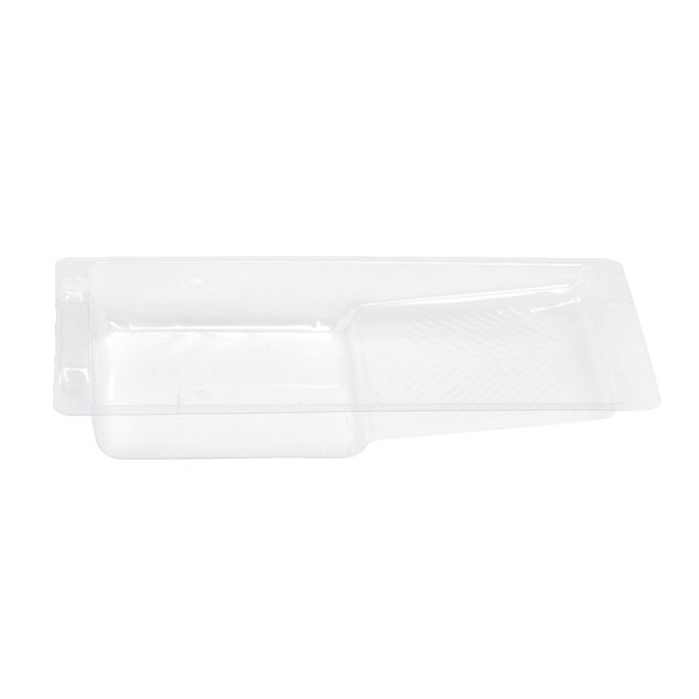 Lot de 3 protections pour bac &agrave; peinture en plastique transparent